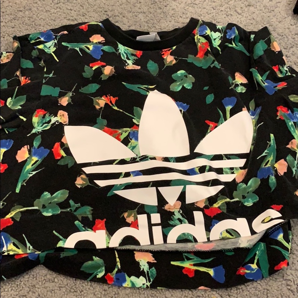 The shirt is a cropped top